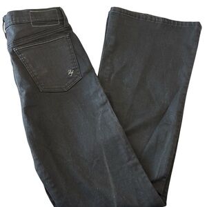 Lovers + Friends Bailey Flare Moto Jeans Women’s Size 27 Stretch Zippers Black